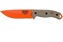 ESEE Model 5 Orange 5POG OD Green Micarta Cuchillo De Supervivencia Con Funda De Kydex + Clip Para Cinturón