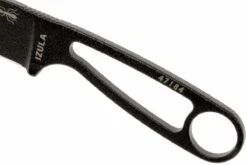 ESEE Izula Black IZULA-B Cuchillo De Cuello Con Funda Negra + Clip De Cinturón -Victorinox Ventas EE IZULA B 05 esee knives izula black ee izula b d3