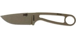 ESEE Izula Dark Earth IZULA-DE Cuchillo De Cuello Con Funda Negra + Clip De Cinturón