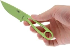 ESEE Izula Venom Green IZULA-VG Cuchillo De Cuello Con Funda Negra + Clip De Cinturón -Victorinox Ventas EE IZULA VG 03 esee knives ee izula vg 03