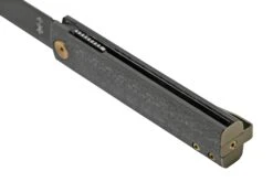 Fox Knives Chnops, FX-543 CFBR, Carbonfiber, Bronze Hardware, Black M390 Navaja, Diseño Riccardo Gobbato -Victorinox Ventas FOFX 543CFBR 04 foxknives