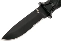 Gerber Strongarm Fixed Blade Black SE 30-001060N Cuchillo Fijo, Parcialmente Dentado -Victorinox Ventas GE30 001060N 03 gerber strongarm ge30 001060n 03