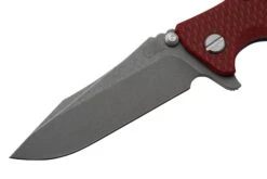Rick Hinderer Eklipse 3.5” Spearpoint S45VN, Working Finish, Red G10, Navaja -Victorinox Ventas HRK EK 35 SP WF RD 03 rickhinderer