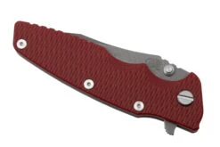 Rick Hinderer Eklipse 3.5” Spearpoint S45VN, Working Finish, Red G10, Navaja -Victorinox Ventas HRK EK 35 SP WF RD 06 rickhinderer
