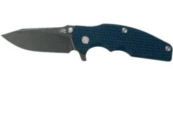 Rick Hinderer Jurassic Slicer Battle Black, Blue/Black G10 CPM 20CV Navaja