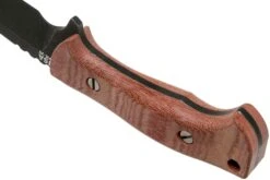 Rick Hinderer Ranch Drop Spanto Battle Black, Red Micarta Cuchillo De Supervivencia -Victorinox Ventas HRK TRH DPBB RM 04 rick hinderer knives