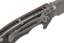 Rick Hinderer XM-18 3" Wharncliffe 20CV Acid Stonewash, Working Finish Red G10, Navaja -Victorinox Ventas HRK XM18 3 WCWFR 06 hinderer