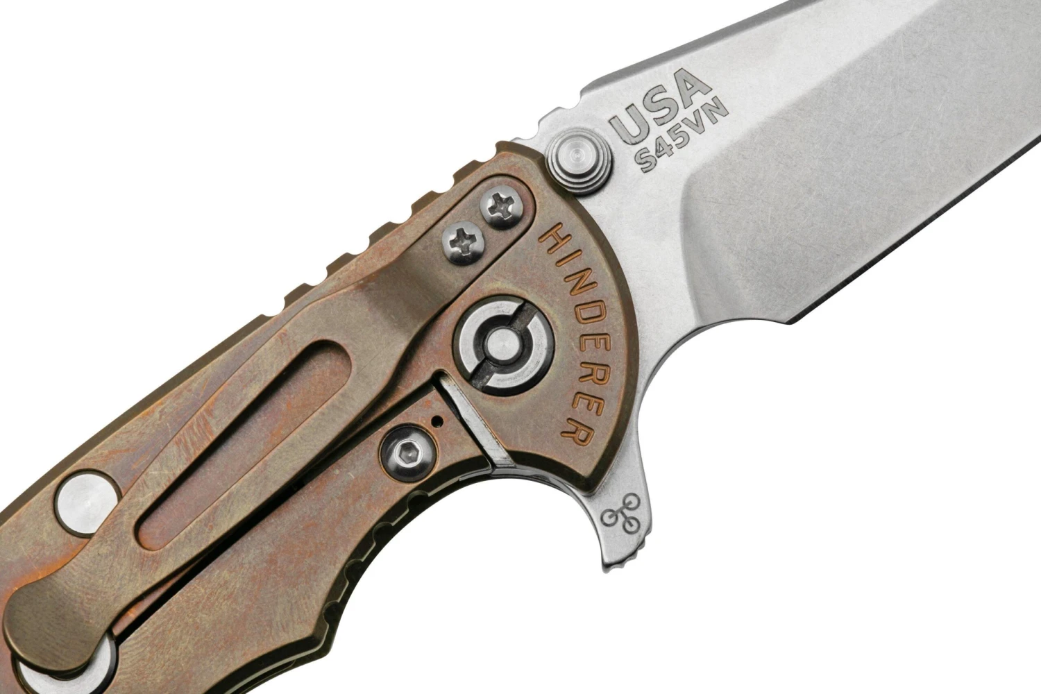 Rick Hinderer XM-18 3.5" Slicer S45VN Fatty Wharncliffe Stonewash Bronze OD Green, Navaja 7 Rick Hinderer XM-18 3.5" Slicer S45VN Fatty Wharncliffe Stonewash Bronze OD Green, Navaja - Imagen 5