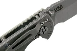 Rick Hinderer XM18 3,5” Non-Flipper Spearpoint Working Finish, Translucent Green G10 -Victorinox Ventas HRK XM18 35 NFWF TG 06 rick hinderer knives