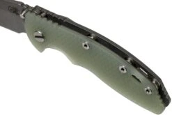 Rick Hinderer XM18 3,5” Non-Flipper Spearpoint Working Finish, Translucent Green G10 -Victorinox Ventas HRK XM18 35 NFWF TG 07 rick hinderer knives