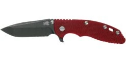 Rick Hinderer XM-18 3.5" Spanto CPM 20CV Battle Black, Red G10 Navaja
