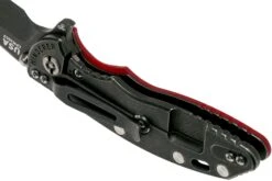 Rick Hinderer XM-18 3.5" Spanto CPM 20CV Battle Black, Red G10 Navaja -Victorinox Ventas HRK XM18 35 RD SPBBK 05 rick hinderer knives