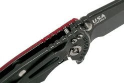 Rick Hinderer XM-18 3.5" Spanto CPM 20CV Battle Black, Red G10 Navaja -Victorinox Ventas HRK XM18 35 RD SPBBK 06 rick hinderer knives