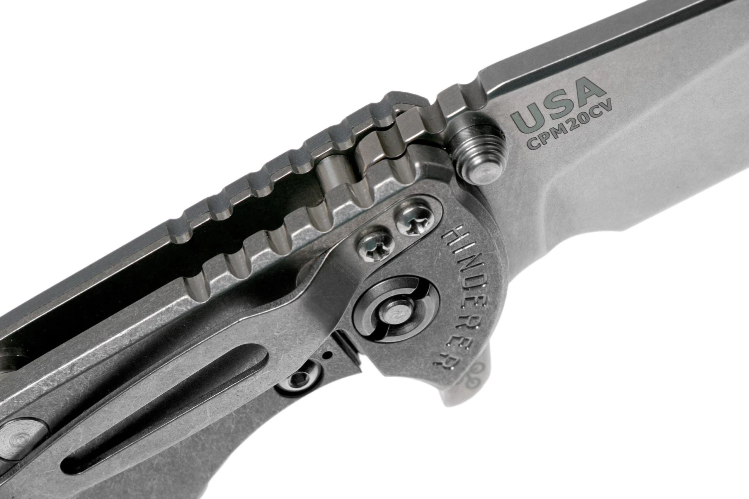 Rick Hinderer XM18 3.5” 20CV Slicer, Dark Grey G10 Navaja 8 Rick Hinderer XM18 3.5” 20CV Slicer, Dark Grey G10 Navaja - Imagen 6