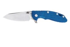 Rick Hinderer XM18 3.5" Skinny Sheepsfoot 20CV, Blue/Black G10 Navaja