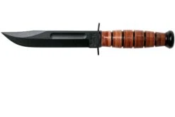 KA-BAR Short USMC Cuchillo 1250, Funda De Cuero