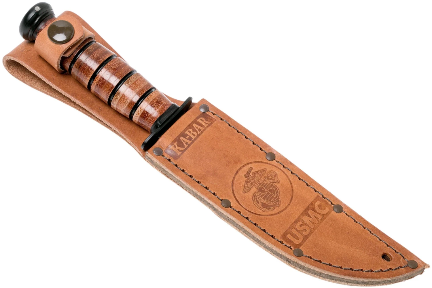 KA-BAR Short USMC Cuchillo 1250, Funda De Cuero 9 KA-BAR Short USMC Cuchillo 1250, Funda De Cuero - Imagen 7