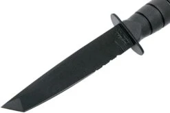 KA-BAR Short Tanto 1255 Parcialmente Dentado, Funda De Cuero -Victorinox Ventas KA1255 03 ka bar