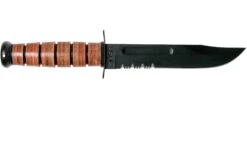 KA-BAR USMC 5018 Parcialmente Dentado, Mango De Cuero, Funda De Plástico -Victorinox Ventas KA5018 02 ka bar