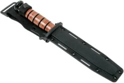 KA-BAR USMC 5018 Parcialmente Dentado, Mango De Cuero, Funda De Plástico -Victorinox Ventas KA5018 07 ka bar