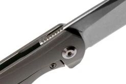 Kansept Mini Accipiter K2007A1 Titanium, Green Micarta Inlay Navaja, Kim Ning Design -Victorinox Ventas KSK2007A1 06 kansept knives