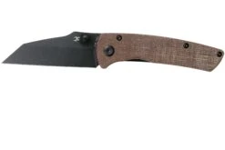 Kansept Main Street T1015A4 Black, Brown Micarta Navaja, Diseño Dirk Pinkerton