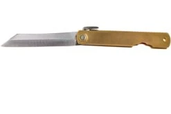 Higonokami Navaja 7 Cm HIGO09, Blue Paper Steel, Latón