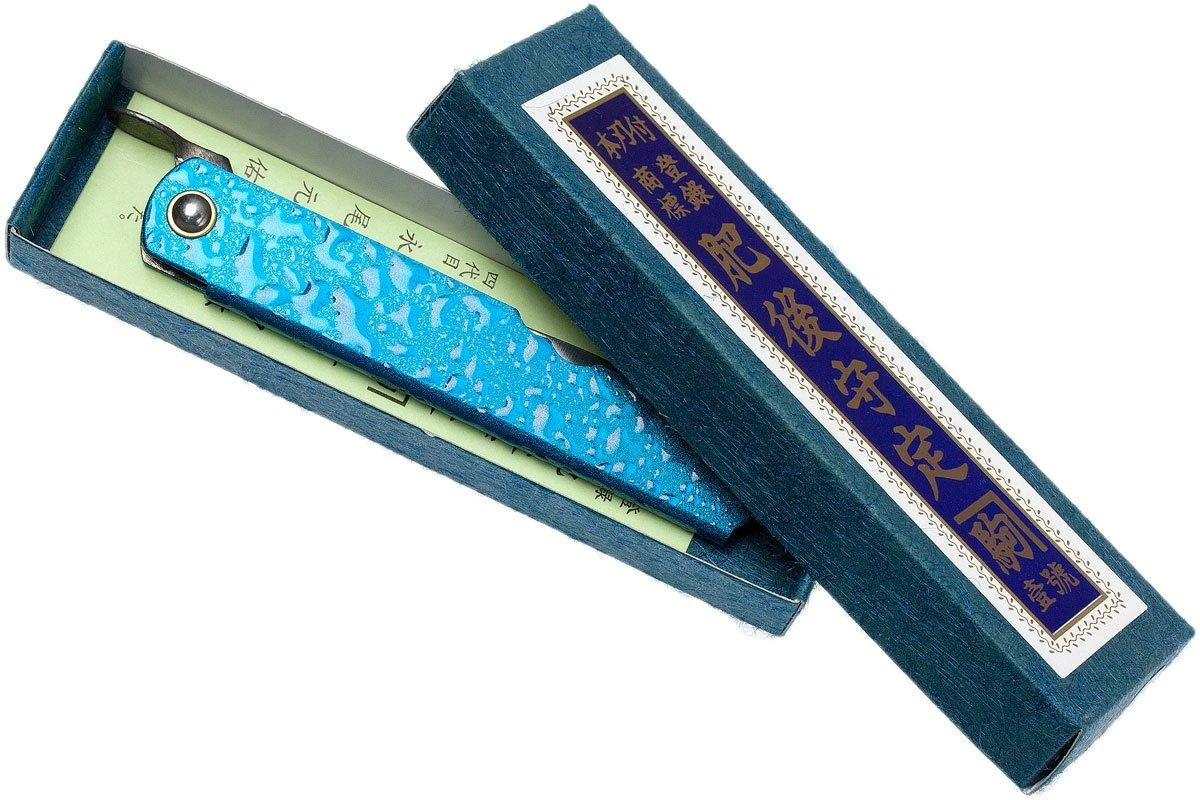 Higonokami Navaja 7,3 Cm HIGO28, Blue Paper Steel, Azul 10 Higonokami Navaja 7,3 Cm HIGO28, Blue Paper Steel, Azul - Imagen 8