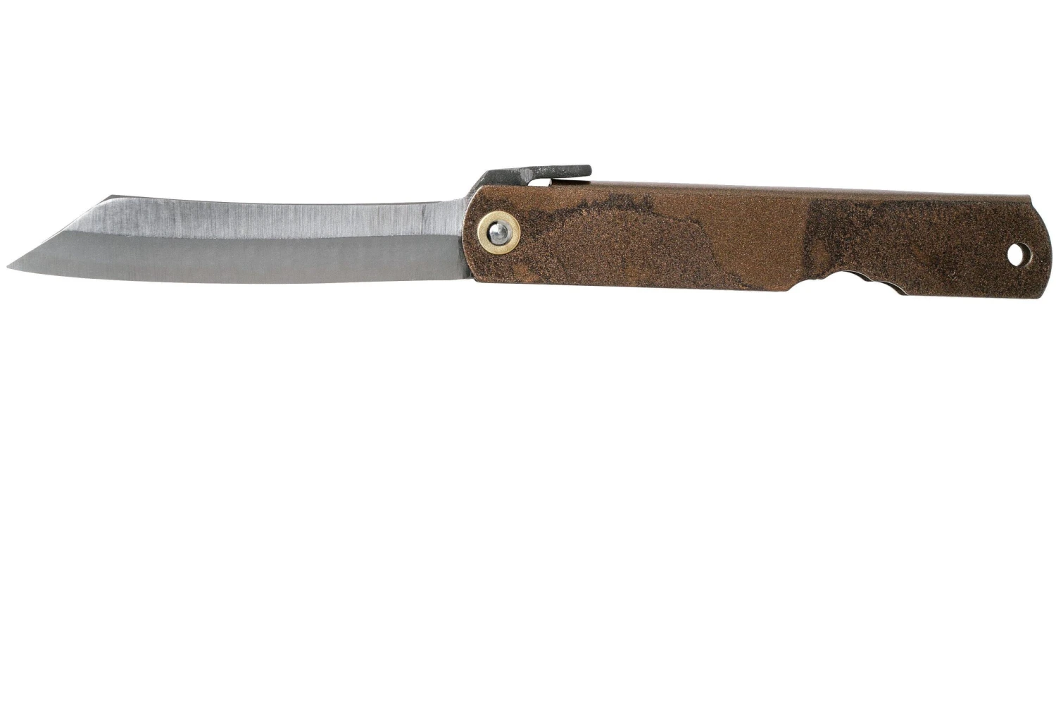 Higonokami Navaja 7,3 Cm HIGOC2, Blue Paper Steel, Brown Black Glitter 3 Higonokami Navaja 7,3 Cm HIGOC2, Blue Paper Steel, Brown Black Glitter