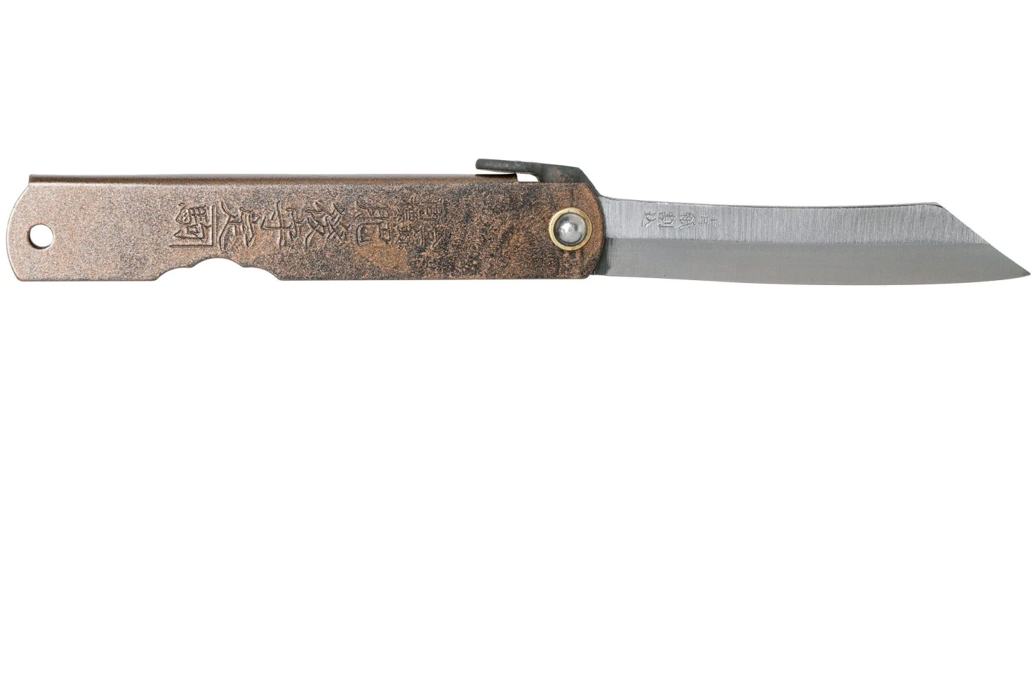 Higonokami Navaja 7,3 Cm HIGOC2, Blue Paper Steel, Brown Black Glitter 4 Higonokami Navaja 7,3 Cm HIGOC2, Blue Paper Steel, Brown Black Glitter - Imagen 2