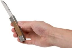 LionSteel BestMan BM13 CVN Natural Canvas Micarta Navaja Slipjoint -Victorinox Ventas LI BM13 CVN 06 lionsteel