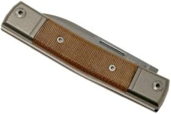 Lionsteel BestMan BM2 CVN Natural Canvas Micarta Navaja Slipjoint -Victorinox Ventas LI BM2 CVN 04 lionsteel