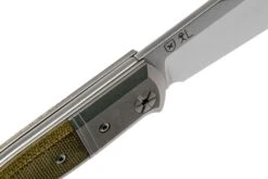 LionSteel Gitano Green Canvas Micarta GT01 CVG Navaja, Gudy De Poppel Design -Victorinox Ventas LI GT01 CVG 06 lionsteel
