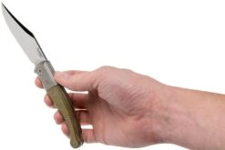 LionSteel Gitano Green Canvas Micarta GT01 CVG Navaja, Gudy De Poppel Design -Victorinox Ventas LI GT01 CVG 08 lionsteel
