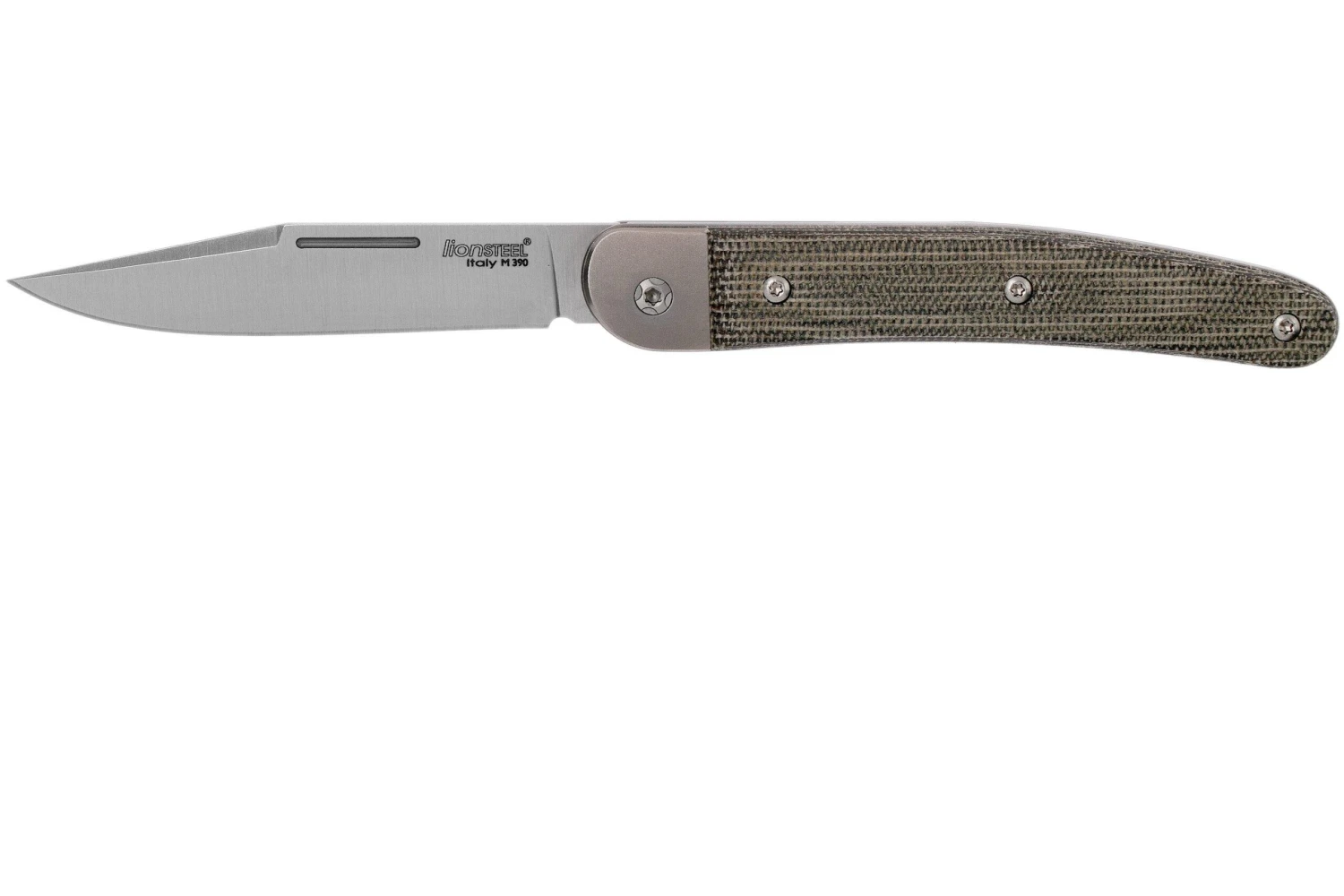 LionSteel Jack 1 Green Canvas Micarta JK1 CVG Navaja 3 LionSteel Jack 1 Green Canvas Micarta JK1 CVG Navaja