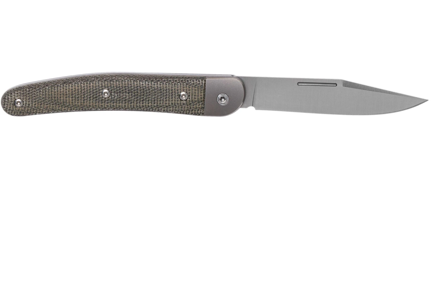 LionSteel Jack 1 Green Canvas Micarta JK1 CVG Navaja 4 LionSteel Jack 1 Green Canvas Micarta JK1 CVG Navaja - Imagen 2