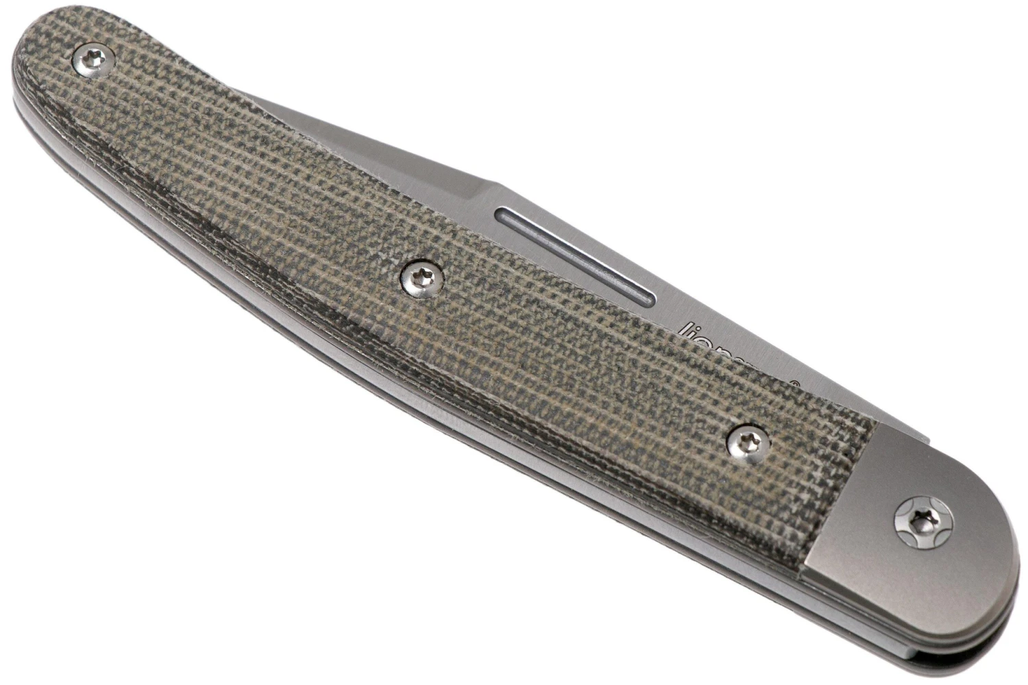 LionSteel Jack 1 Green Canvas Micarta JK1 CVG Navaja 6 LionSteel Jack 1 Green Canvas Micarta JK1 CVG Navaja - Imagen 4