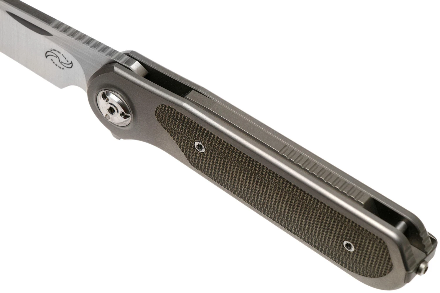 Liong Mah Zulu Green Canvas Micarta Navaja 9 Liong Mah Zulu Green Canvas Micarta Navaja - Imagen 7