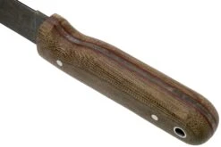 LT Wright Bushcrafter HC, 1075, Matte Green Micarta, Red Liners, Leather Sheath, Cuchillo Bushcraft -Victorinox Ventas LT BHC GM RL LS 04 lt wright