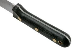 LT Wright Genesis Flat Grind, A2, Matte Black Micarta, Leather Sheath, Cuchillo Bushcraft -Victorinox Ventas LT GEN FL BM LS 04 lt wright