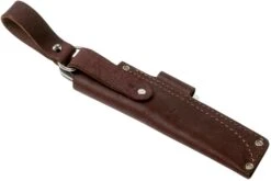 LT Wright Genesis Flat Grind, A2, Matte Black Micarta, Leather Sheath, Cuchillo Bushcraft -Victorinox Ventas LT GEN FL BM LS 07 lt wright