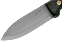 LT Wright Genesis Scandi Grind, A2, Matte Black Micarta, Leather Sheath, Cuchillo Bushcraft -Victorinox Ventas LT GEN SC BM LS 03 lt wright