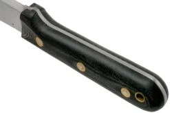 LT Wright Genesis Scandi Grind, A2, Matte Black Micarta, Leather Sheath, Cuchillo Bushcraft -Victorinox Ventas LT GEN SC BM LS 04 lt wright