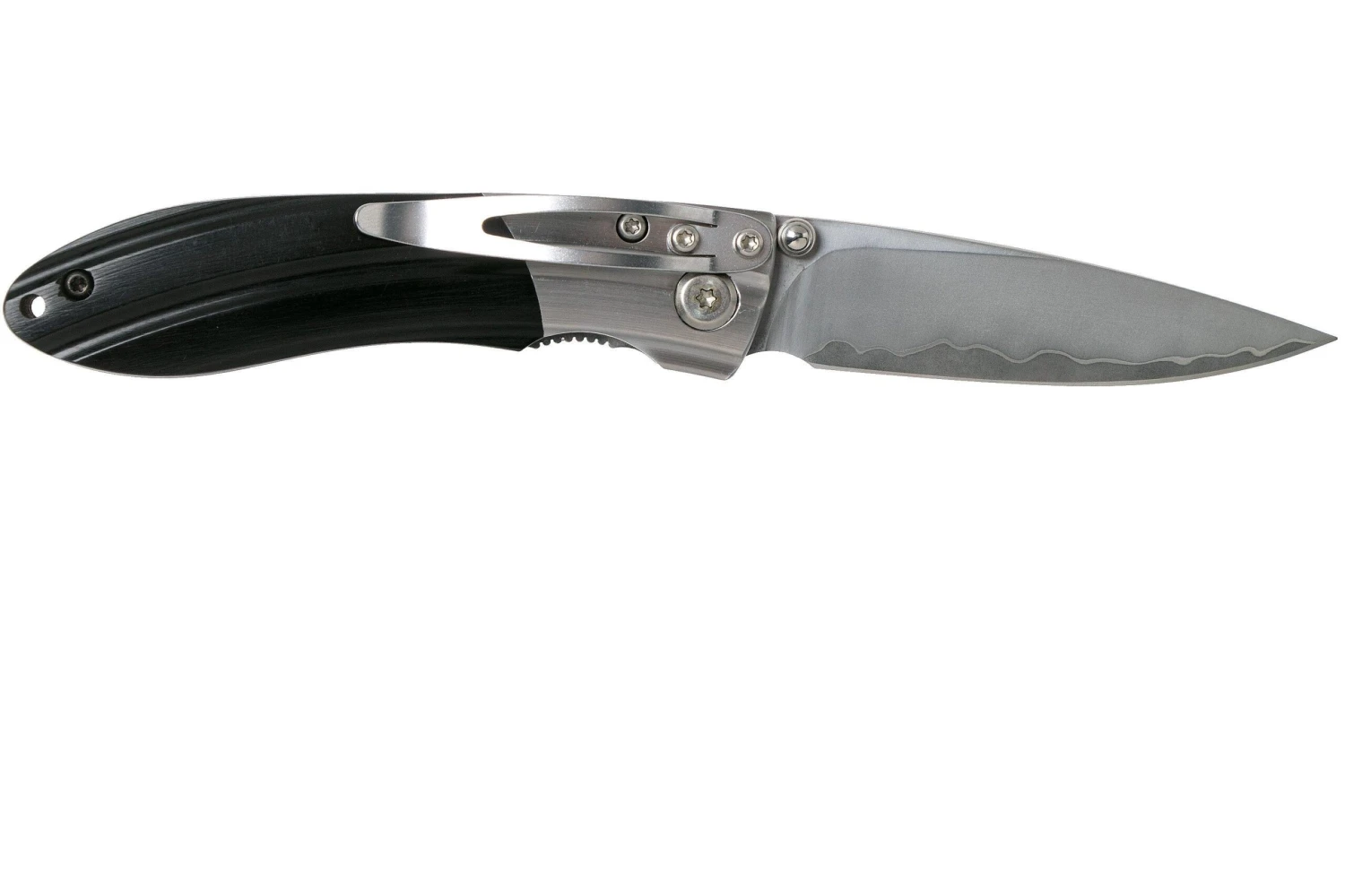 Mcusta MC-142G Ripple, SPG2 Black Pakka Wood Navaja 4 Mcusta MC-142G Ripple, SPG2 Black Pakka Wood Navaja - Imagen 2