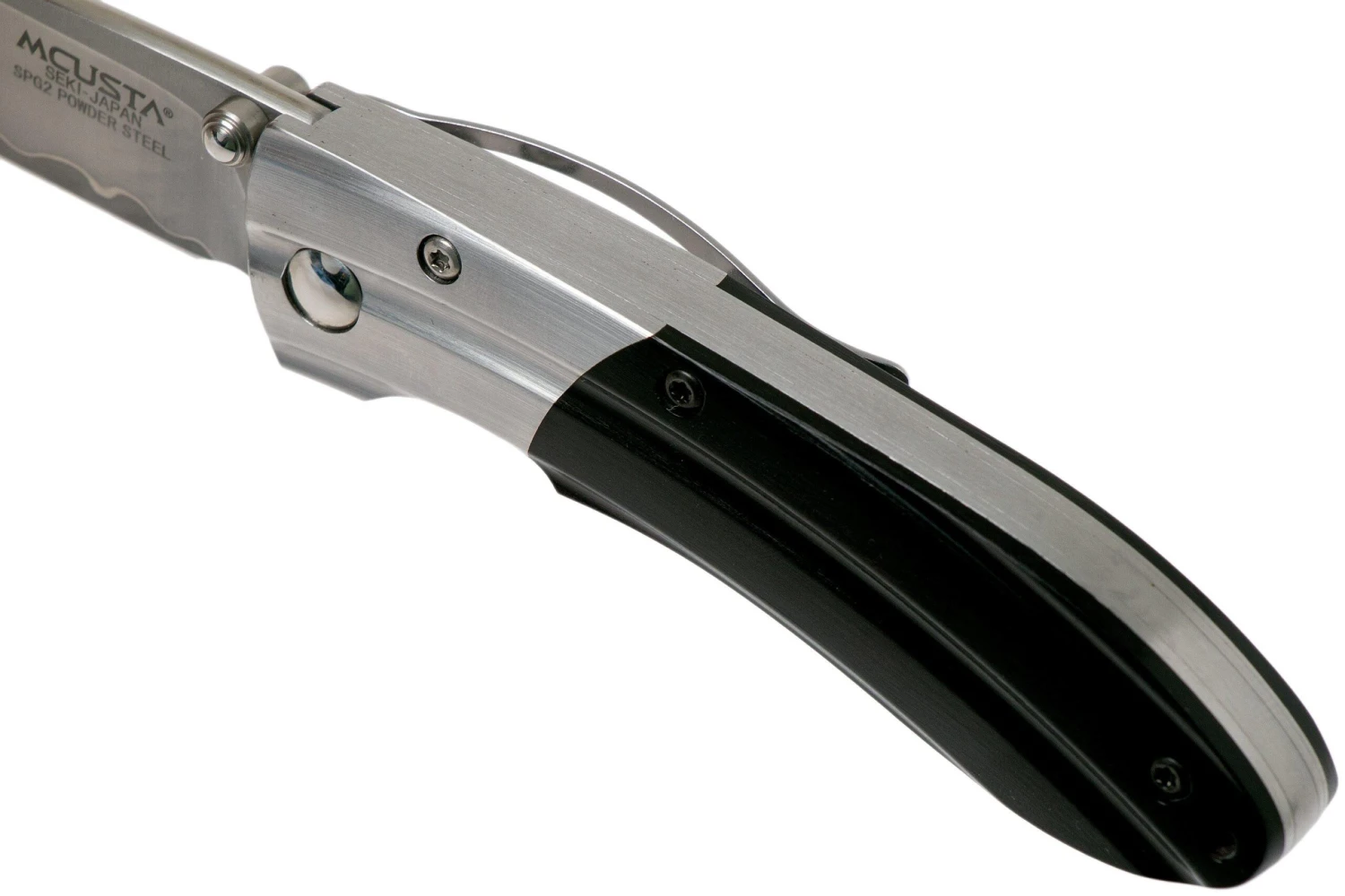 Mcusta MC-142G Ripple, SPG2 Black Pakka Wood Navaja 9 Mcusta MC-142G Ripple, SPG2 Black Pakka Wood Navaja - Imagen 7