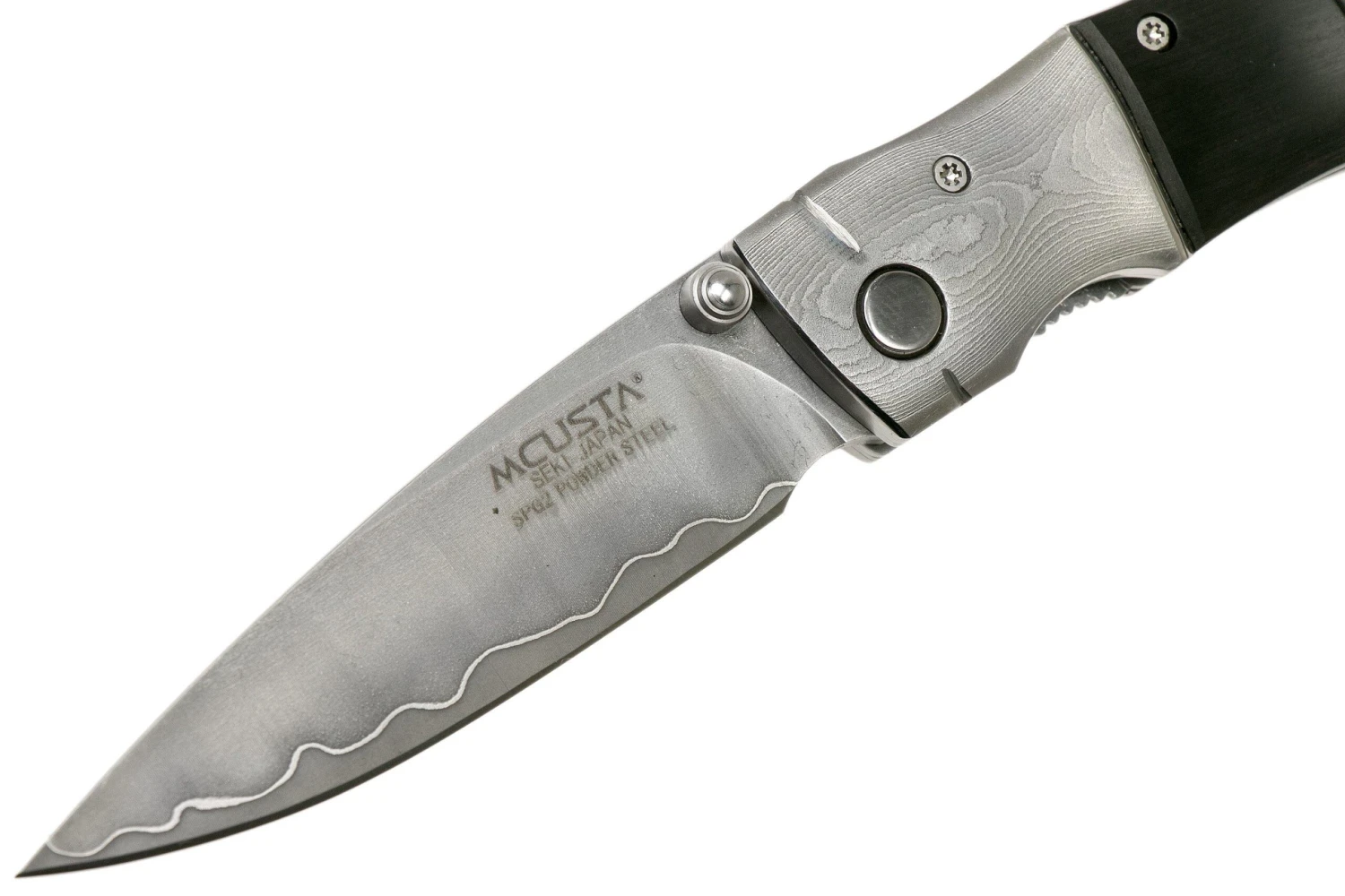 Mcusta MC-146G Shinra Mixture Bamboo, Black Pakkawood, Cuchillo De Caballero 5 Mcusta MC-146G Shinra Mixture Bamboo, Black Pakkawood, Cuchillo De Caballero - Imagen 3