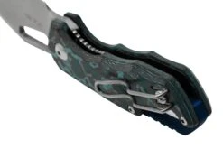 MKM Isonzo FX03-3CA Clip Point Stonewashed, Arctic Storm Carbon Fibre Navaja, Diseño De Jesper Voxnaes -Victorinox Ventas MMK FX03 3CA 04 mkm