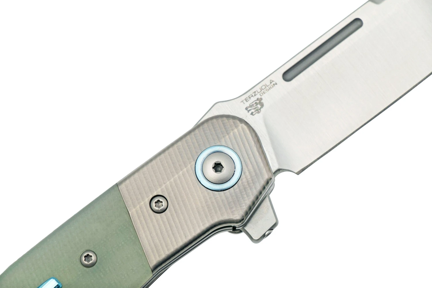 MKM Clap LS01-GNT Titanium, Natural G10 Navaja, Diseño Bob Terzuola 7 MKM Clap LS01-GNT Titanium, Natural G10 Navaja, Diseño Bob Terzuola - Imagen 5