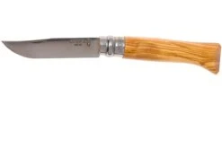 Opinel Navaja No. 8 Luxury Range, Acero Inoxidable, Madera De Olivo