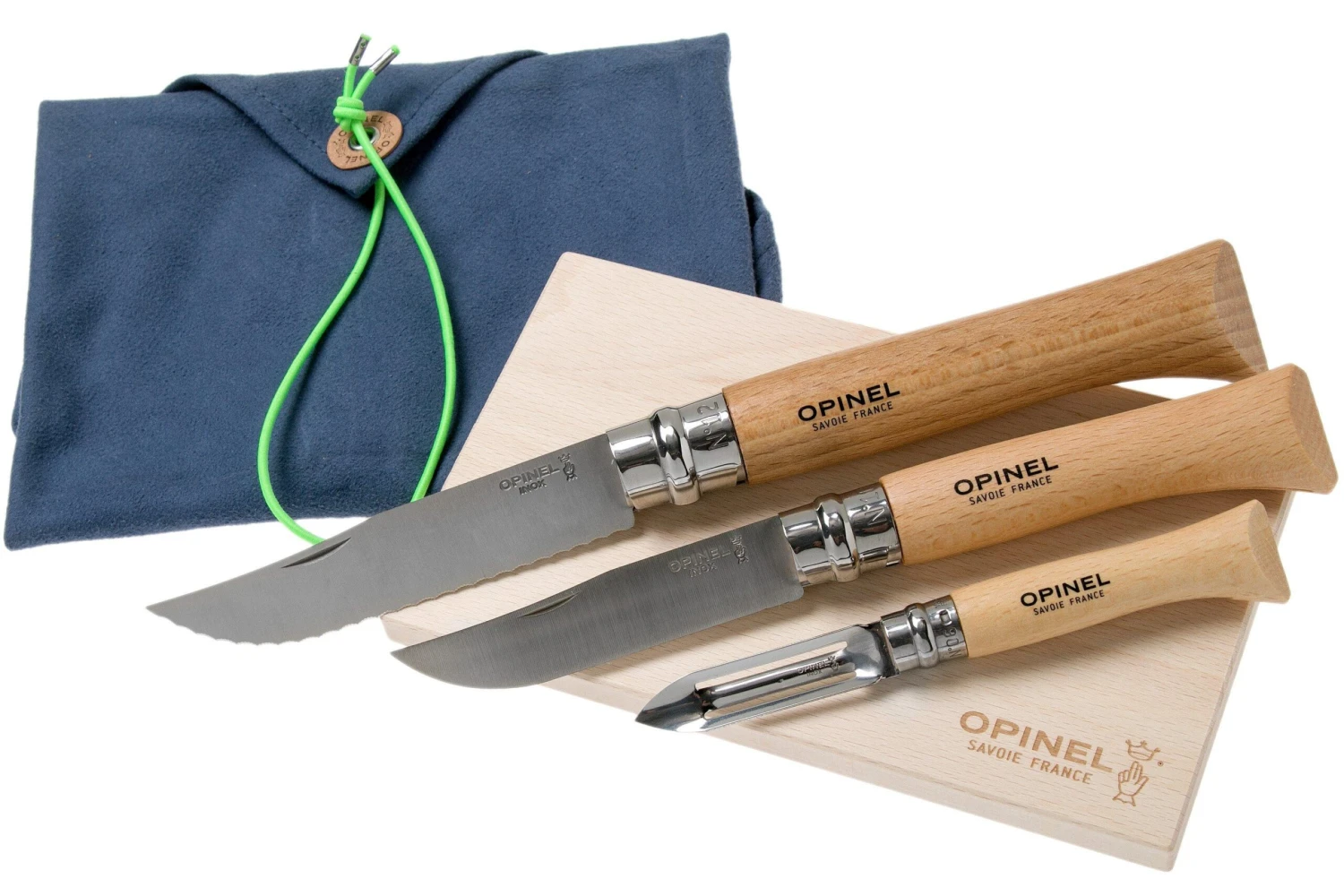 Opinel Nomad Cooking Kit 2177, Juego De Cuchillos Picknick 3 Opinel Nomad Cooking Kit 2177, Juego De Cuchillos Picknick